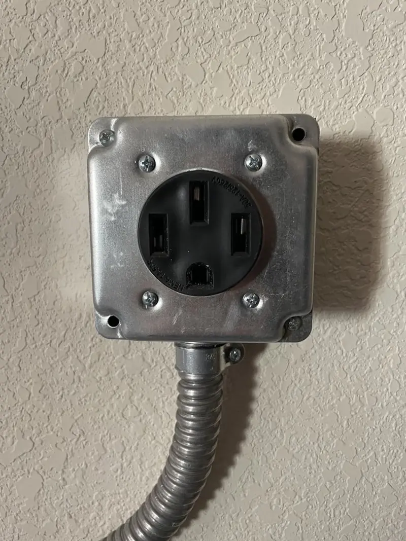 NEMA 14-50 outlet installed for Smart Home Electrical in Lanett